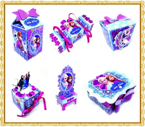 Arquivo Corte Digital Festa Frozen Lilas Novo!