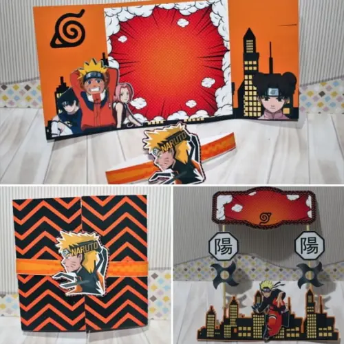 Arquivo Corte Digital Festa Naruto Luxo