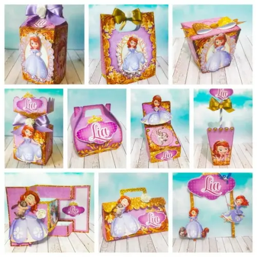 Arquivo Corte Digital Festa Princesa Sofia Luxo