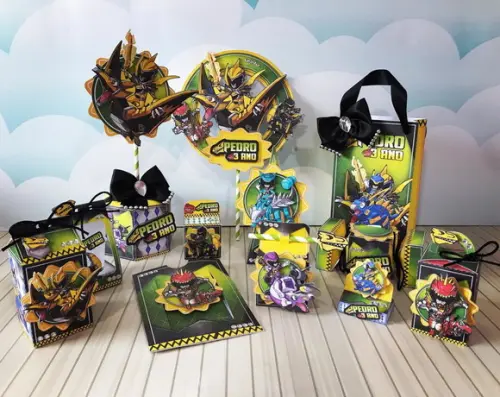 Arquivo Corte Digital Festa Silhouette Dino Charge Luxo
