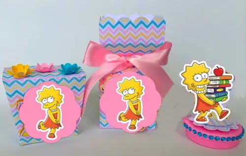 Arquivo Corte Digital Festa Silhouette Lisa Simpson Luxo