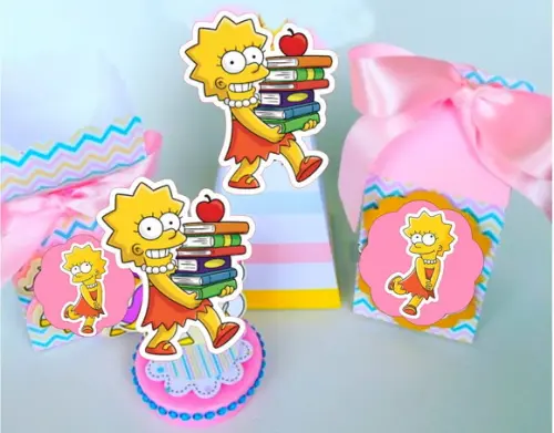 Arquivo Corte Digital Festa Silhouette Lisa Simpson Luxo