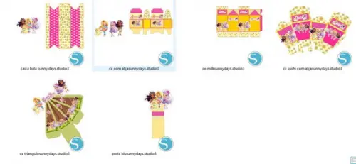 Arquivo Corte Digital Sihouette Festa Sunny Days***exclusivo