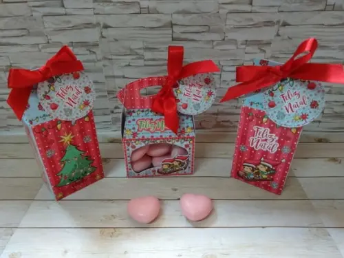 Arquivo Corte Digital Silhouette Caixas de Natal