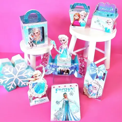 Arquivo Corte Digital Silhouette Festa Frozen Luxo