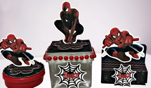 Arquivo Corte Digital Silhouette Festa Homem Aranha Novo