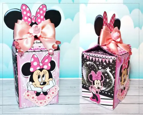 Arquivo Corte Digital Silhouette Festa Minnie Rosa Luxo
