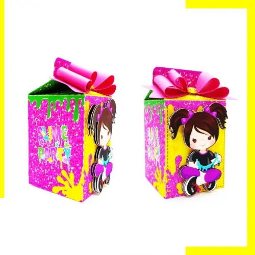 Arquivo Corte Digital Silhouette Slime Menina Luxo