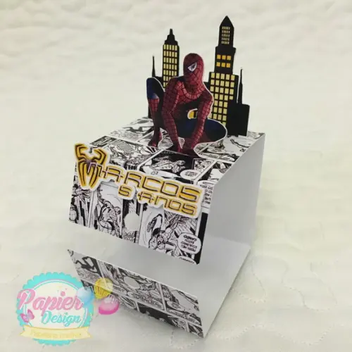 Arquivo Corte Digital Silhuette Festa Homem Aranha