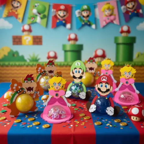 Arquivo Corte Silhouette Super Mario Personagens Guloseimas