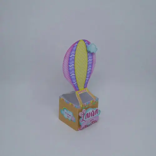 Arquivo de Corte Caixinha Festa Balão Candy Menina Luxo