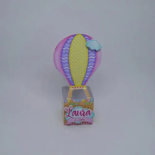 Arquivo de Corte Caixinha Festa Balão Candy Menina Luxo