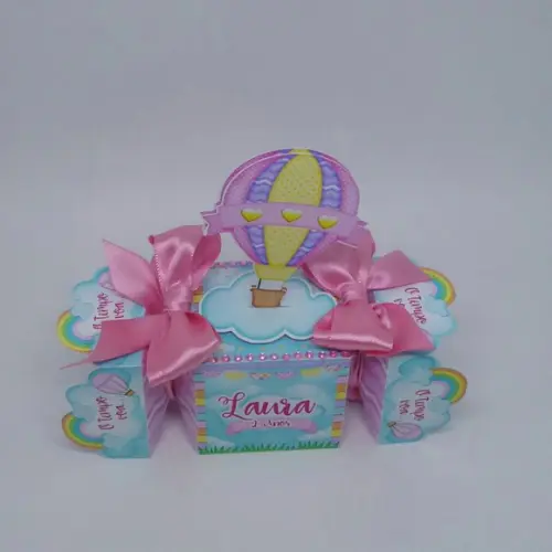 Arquivo de Corte Caixinha Festa Balão Candy Menina Luxo