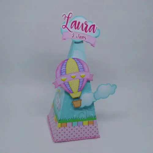 Arquivo de Corte Caixinha Festa Balão Pipa Candy Menina Luxo