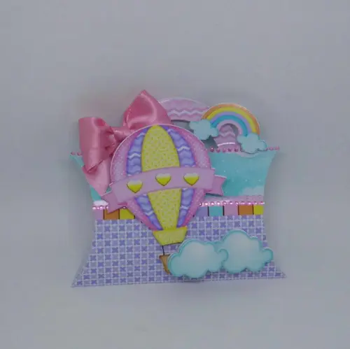 Arquivo de Corte Caixinha Festa Balão Pipa Candy Menina Luxo