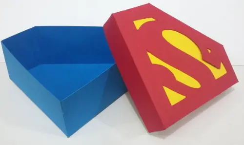 Arquivo De Corte Digital Caixa Super Man / PAI COM SUPORTE