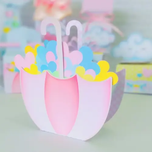 Arquivo de Corte Digital Chuva de Amor Menina Luxo