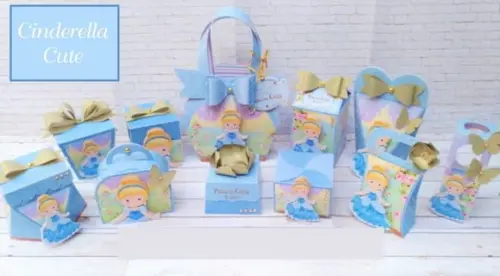 Arquivo de Corte Digital Cinderella Cute Luxo