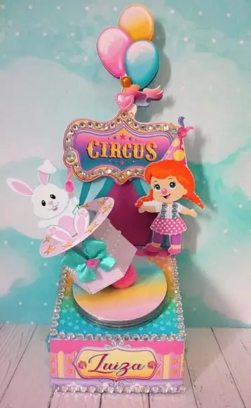 Arquivo de Corte Digital Circo Menina Candy Luxo