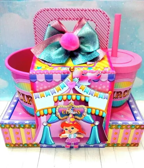 Arquivo de Corte Digital Circo Menina Candy Luxo