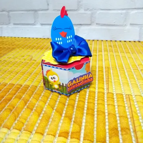 Arquivo de Corte Digital Convite Galinha Mini Luxo