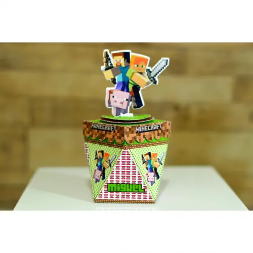 Arquivo de Corte Digital Convite Game Boneco Quadrado Luxo