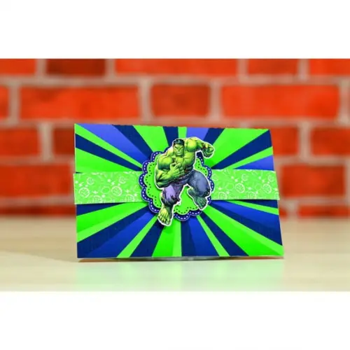 Arquivo de Corte Digital Convite Hulk Luxo