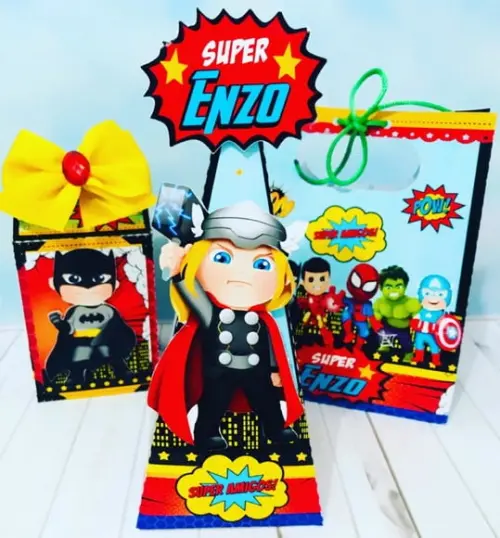 Arquivo de Corte Digital Convite Vingadores Luxo