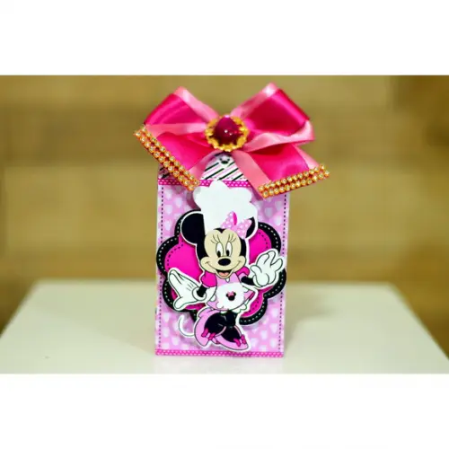 Arquivo de Corte Digital Minnie Confeiteira Rosa Luxo