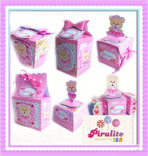 Arquivo de Corte Digital Realeza Ursinha Rosa