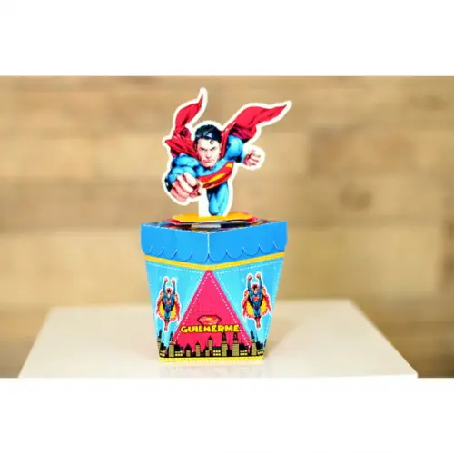 Arquivo de Corte Digital Silhouette Festa Super Homem