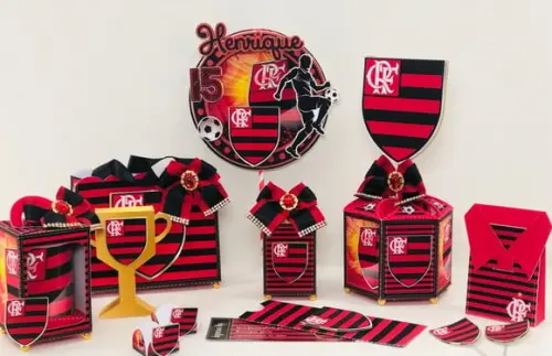 Arquivo de Corte Digital Silhouette Futebol Festa Flamengo