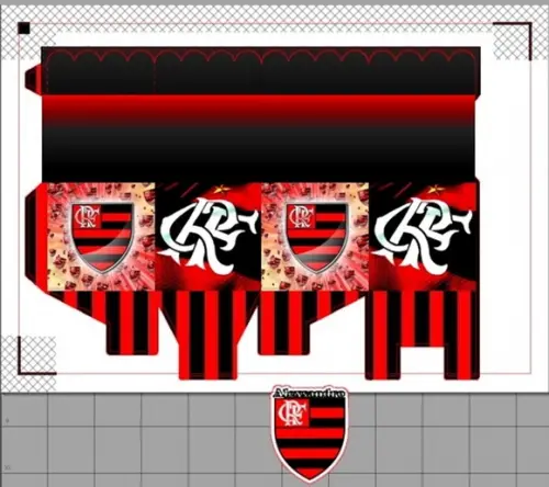 Arquivo de Corte Digital Silhouette Futebol Festa Flamengo