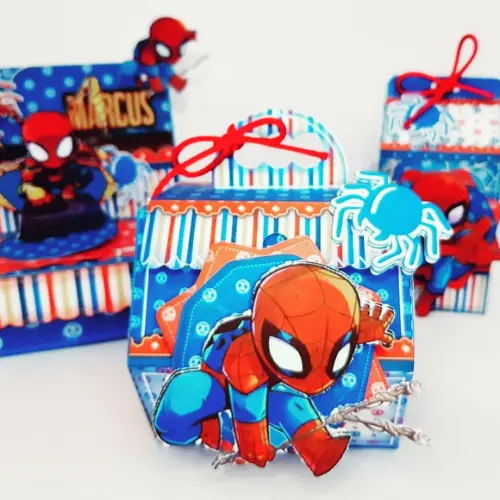 Arquivo de Corte Digital Studio e pdf Homem Aranha Cute