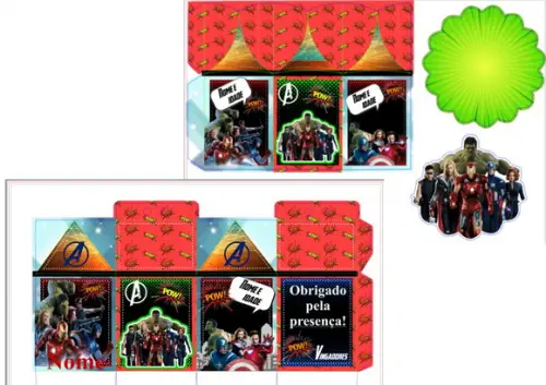 Arquivo de Corte Digital Studio e pdf Silhouette Vingadores
