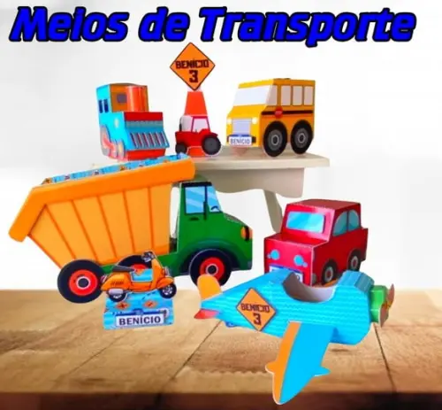 Arquivo de Corte Formato Studio Meios de Transporte