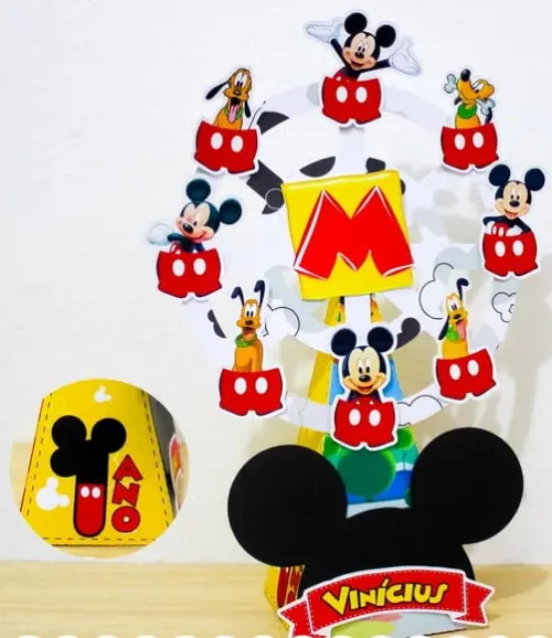Arquivo de Corte Roda Gigante Mickey e Sua Turma