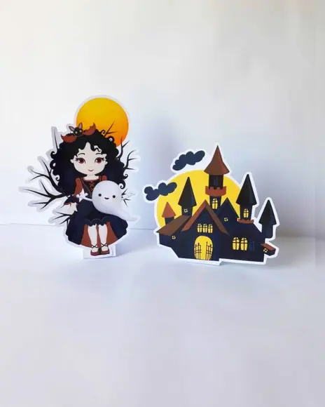 Arquivo de Corte Silhouette e pdf Halloween Bruxinha