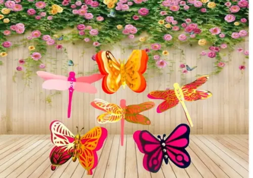ARQUIVO DIGITAL COMBO BORBOLETAS E MARIPOSAS 3D LUXO