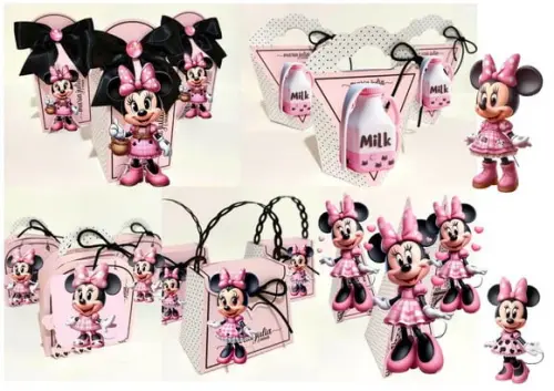 Arquivo Digital de Corte Minnie Milk Studio e pdf