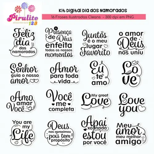 Arquivo Digital Frases para Dia dos Namorados Luxo