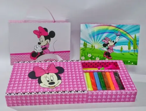 Arquivo Digital Kit Diversão Maletinha Minnie Rosa