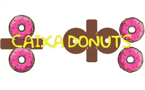 Arquivo Digital Silhouette Caixa Donuts Luxo