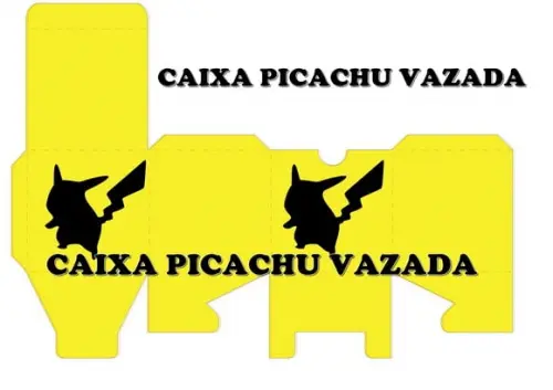 ARQUIVO DIGITAL SILHOUETTE CAIXA PICACHU VAZADA LUXO