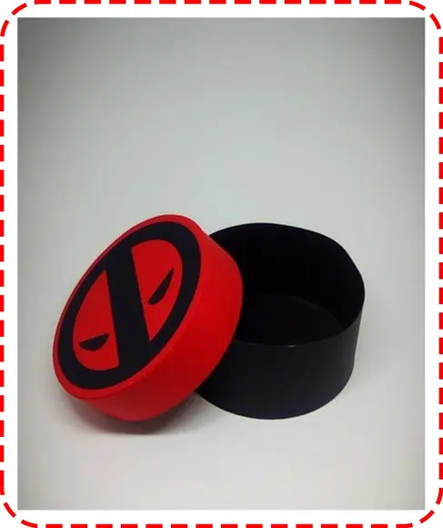 Arquivo Digital Silhouette Caixa Redonda Dead Pool