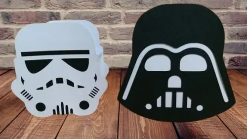 Arquivo Digital Silhouette Centro de Mesa Star Wars