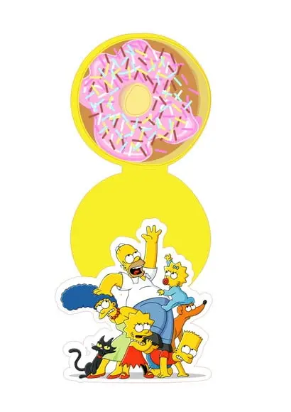 Arquivo Digital Silhouette Convite de Aniversario os Simpson