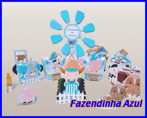 Arquivo Digital Silhouette Fazendinha Azul