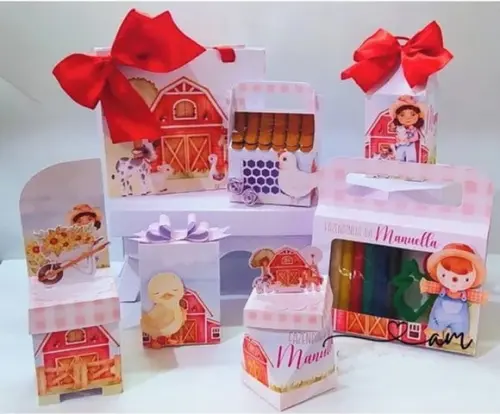 Arquivo Digital Silhouette Fazendinha Menina Luxo