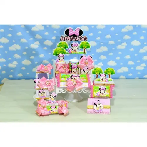 Arquivo Digital Silhouette Festa Baby Minnie Luxo